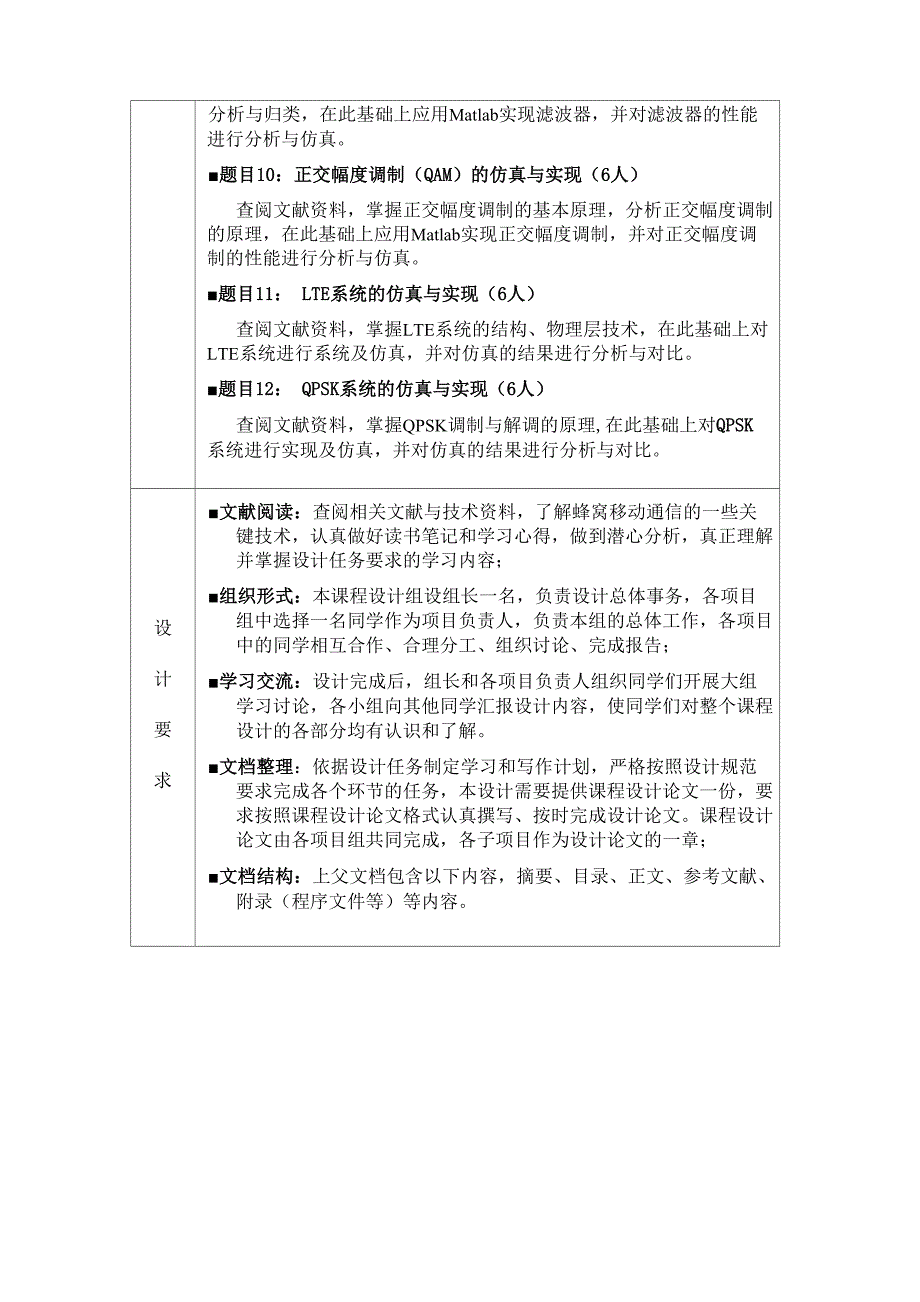 《移动通信》课程设计任务书_第2页