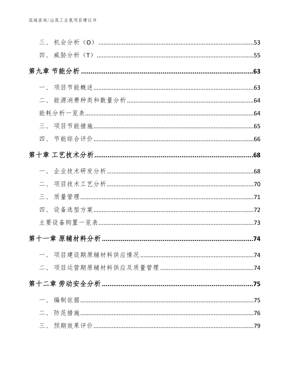 汕尾工业氢项目建议书模板_第4页