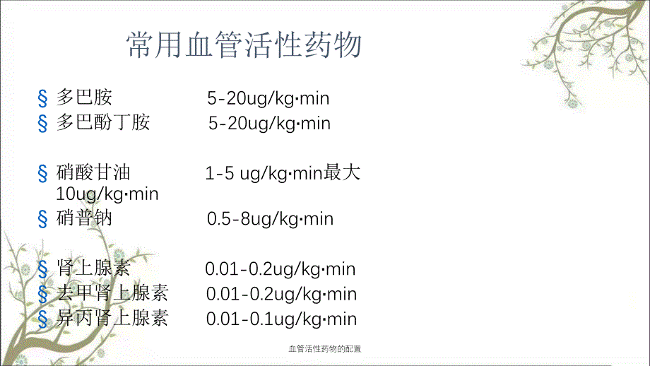 血管活性药物的配置_第2页