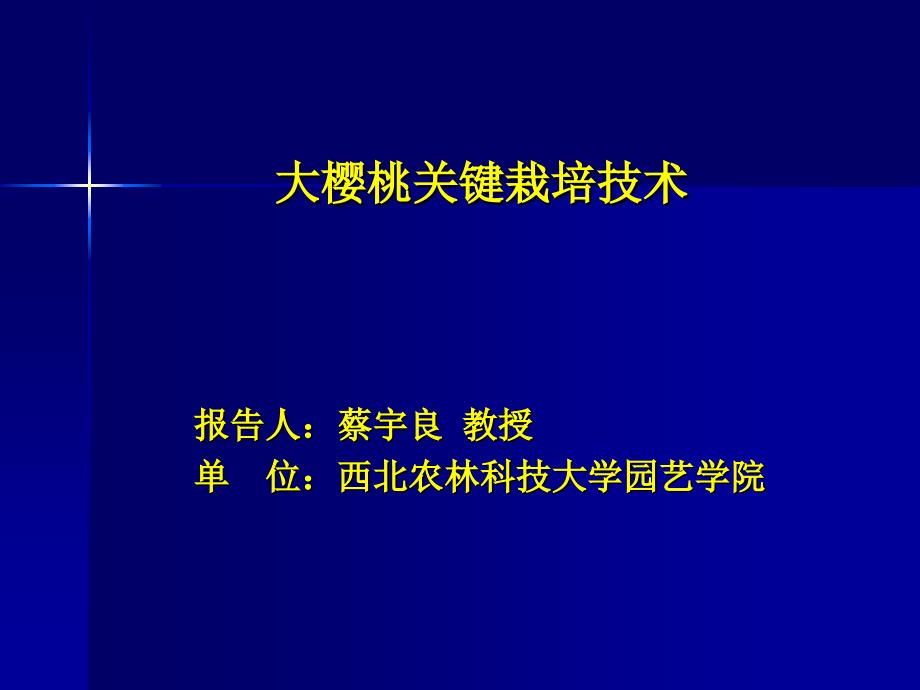 大樱桃配套关键栽培技术.ppt_第1页