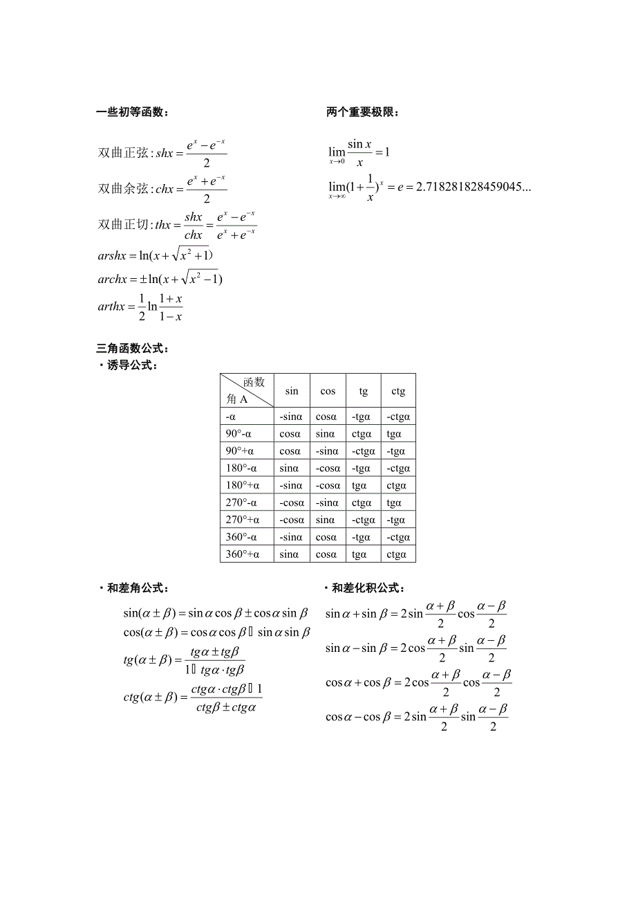高等数学公式大全（精品）_第2页