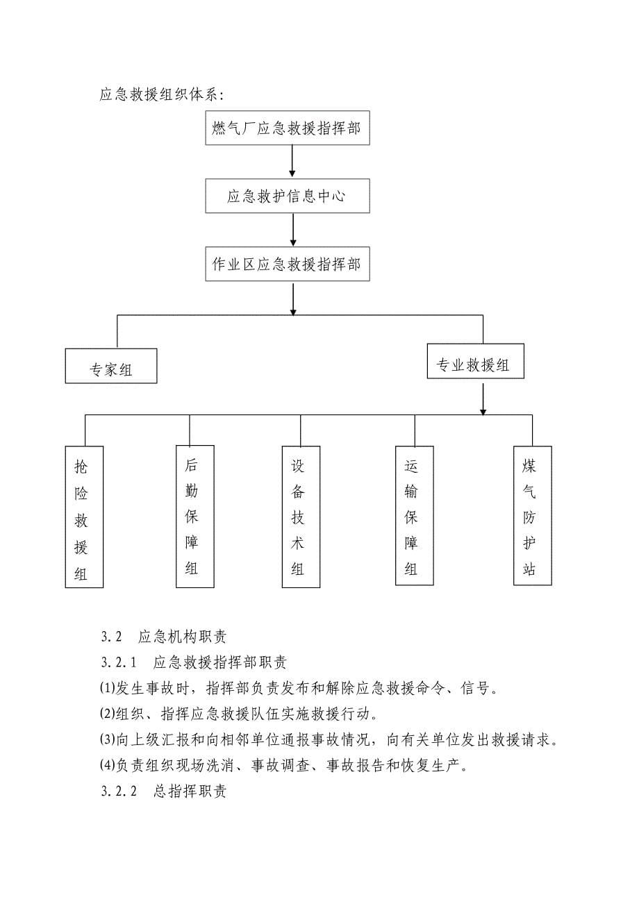 燃气厂煤气泄漏、爆炸事故应急专项预案_第5页