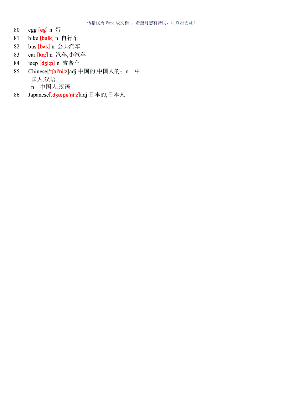 初中英语单词表大全2182个带音标Word版_第2页