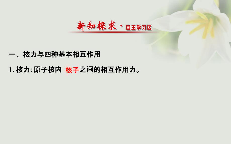 高中物理 第十九章 原子核 5 核力与结合能课件2 新人教版选修3-5_第2页