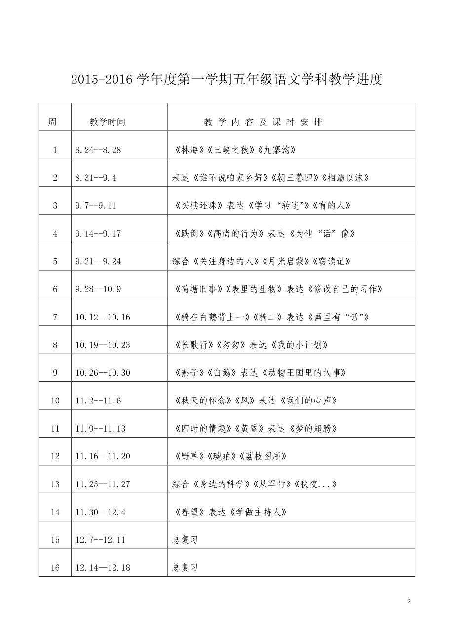 最新五上语文教案_第2页