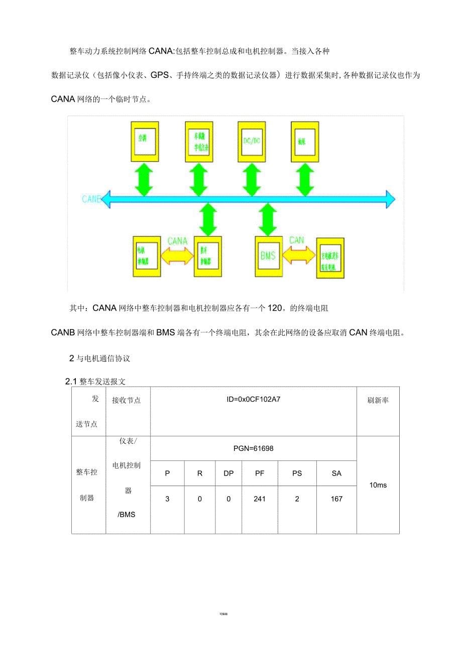 纯电动物流车技术方案及产品技术协议_第5页