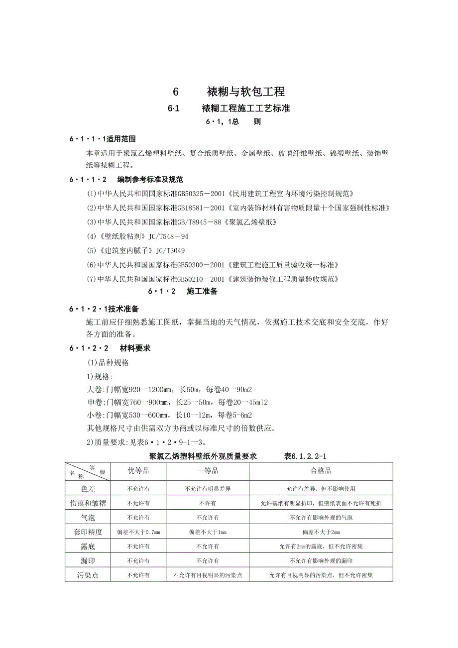 装饰工程施工工艺裱糊与软包工程_第1页