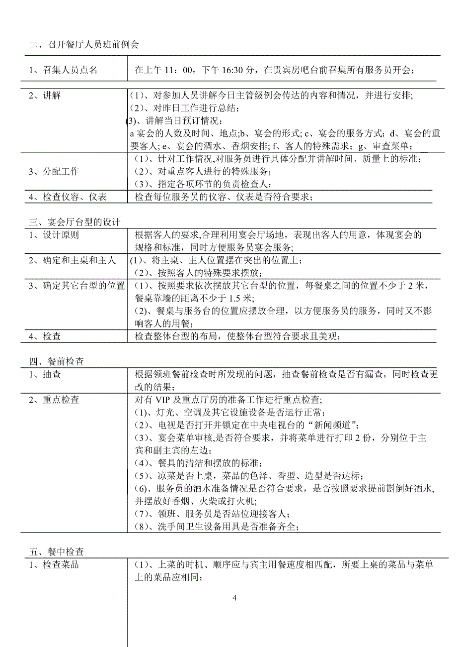 四星级酒店餐饮部组织结构图及岗位说明_第4页