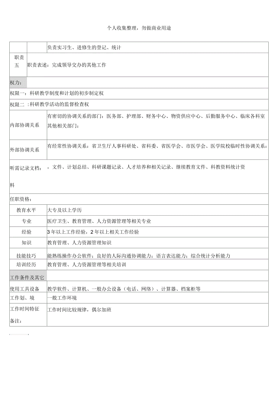 科研教学岗岗位说明书_第2页