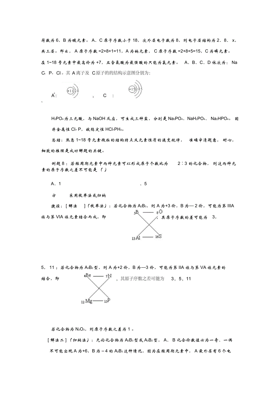 D四种元素的简单离子具有相同的电子层结构A元素原子的_第2页