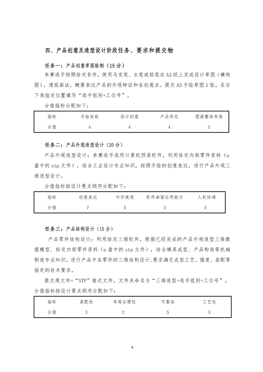 2015全国工业产品造型设计与快速成型竞赛任务书J卷_第4页