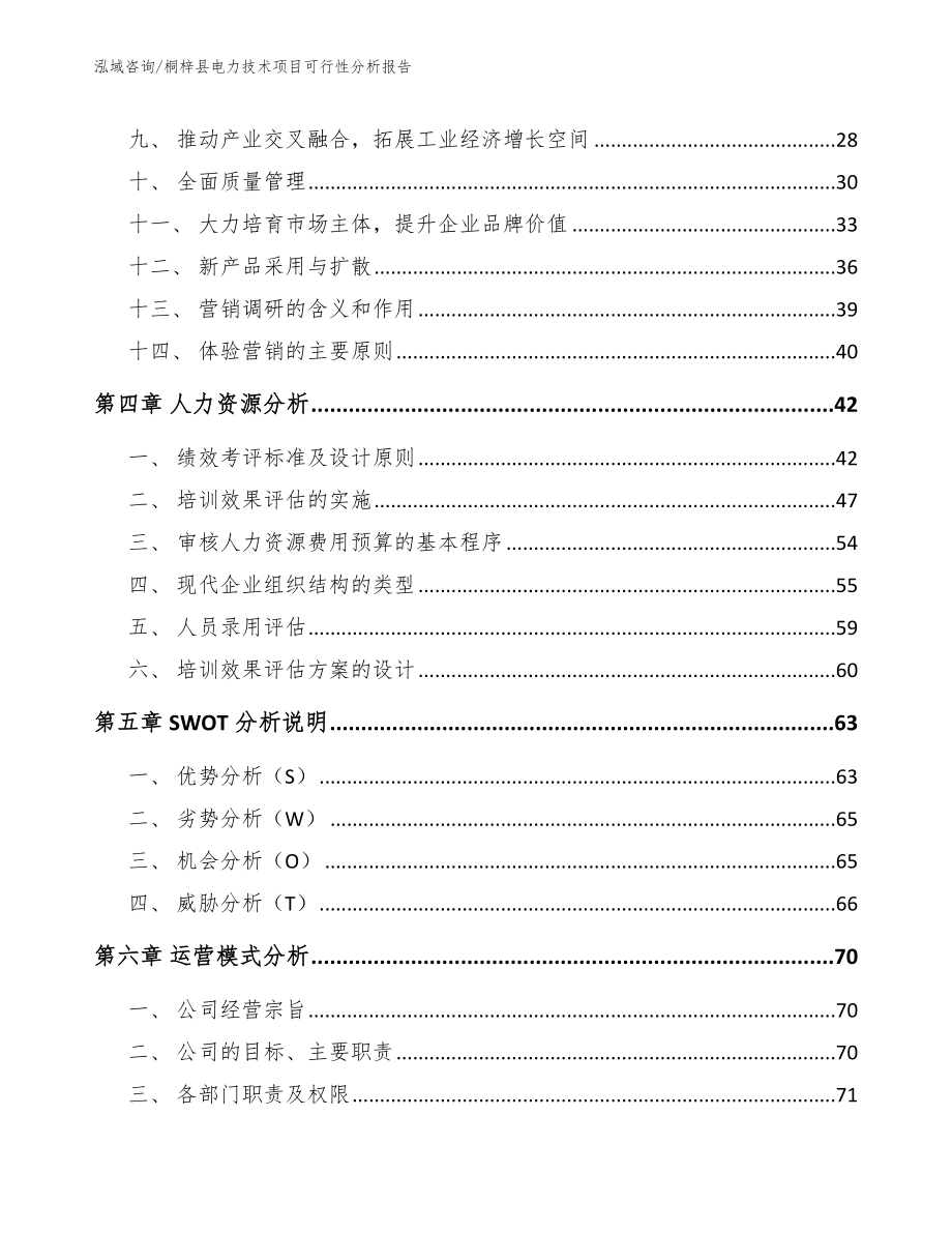 桐梓县电力技术项目可行性分析报告_模板范本_第3页