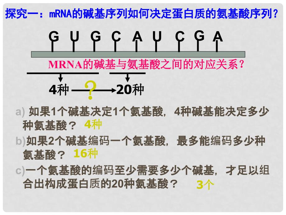 四川省成都市第七中学高中生物 4.1基因知道蛋白质的合成（第2课时）课件 新人教版必修2_第4页