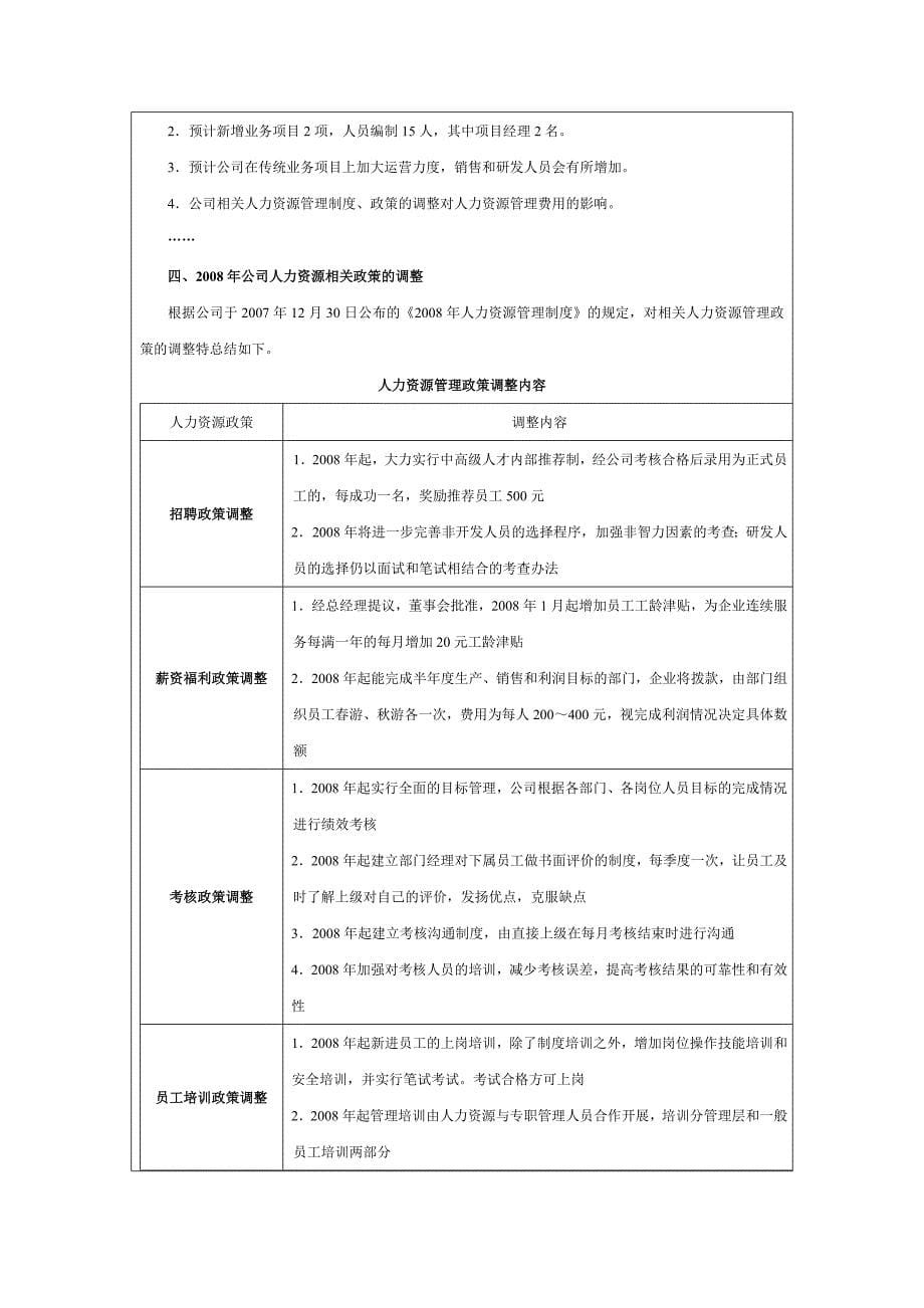 人力资源费用预算表_第5页