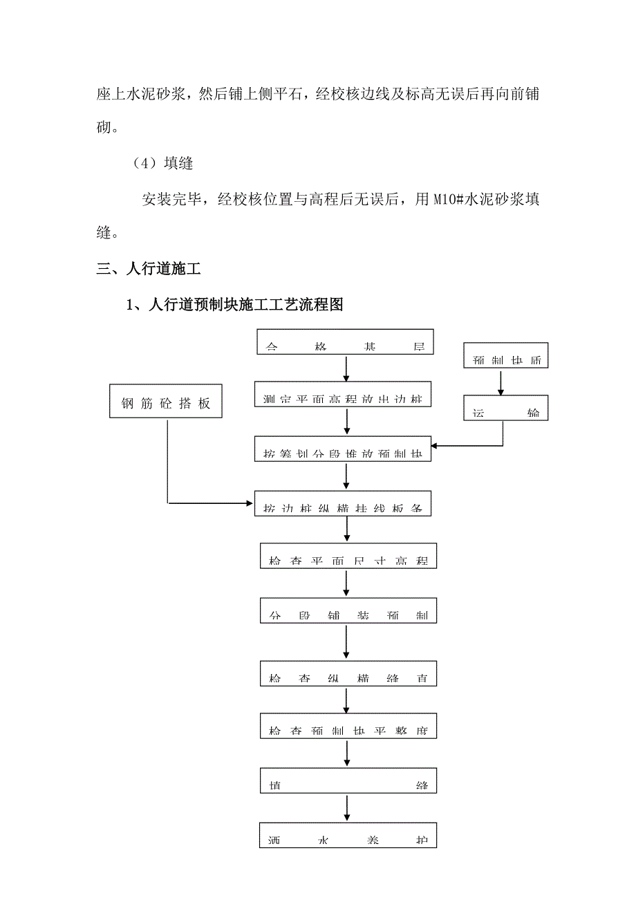 道牙石及人行道综合施工专题方案_第3页