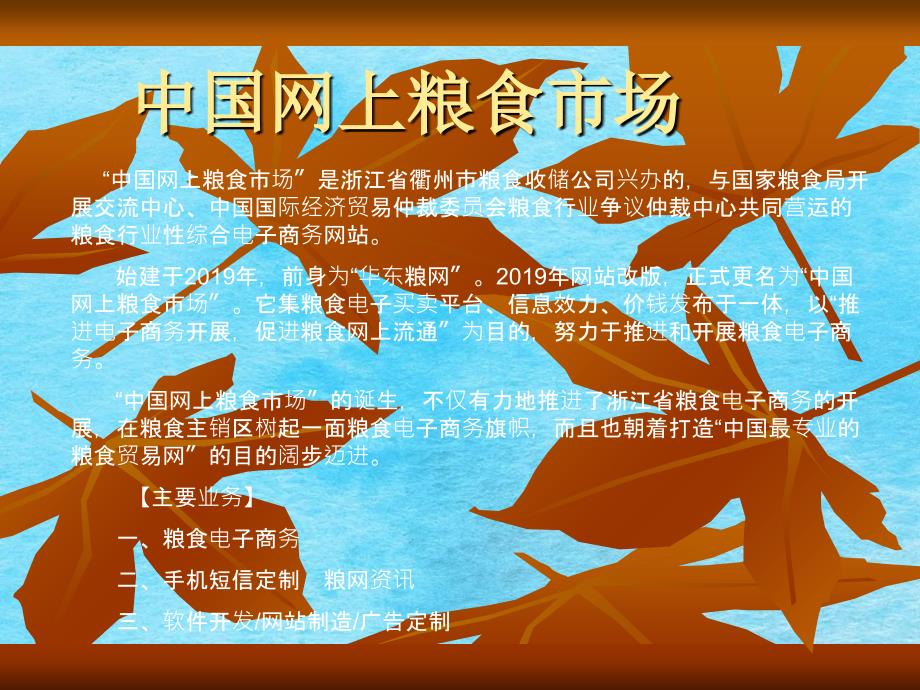 中国网上粮食市场简介注册ppt课件_第1页