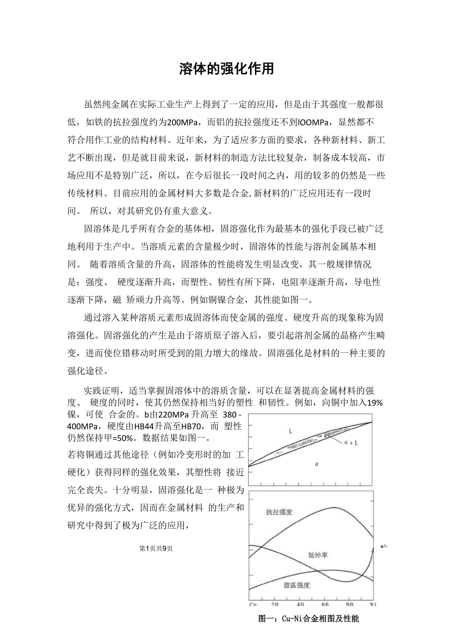 固溶体的强化作用_第1页