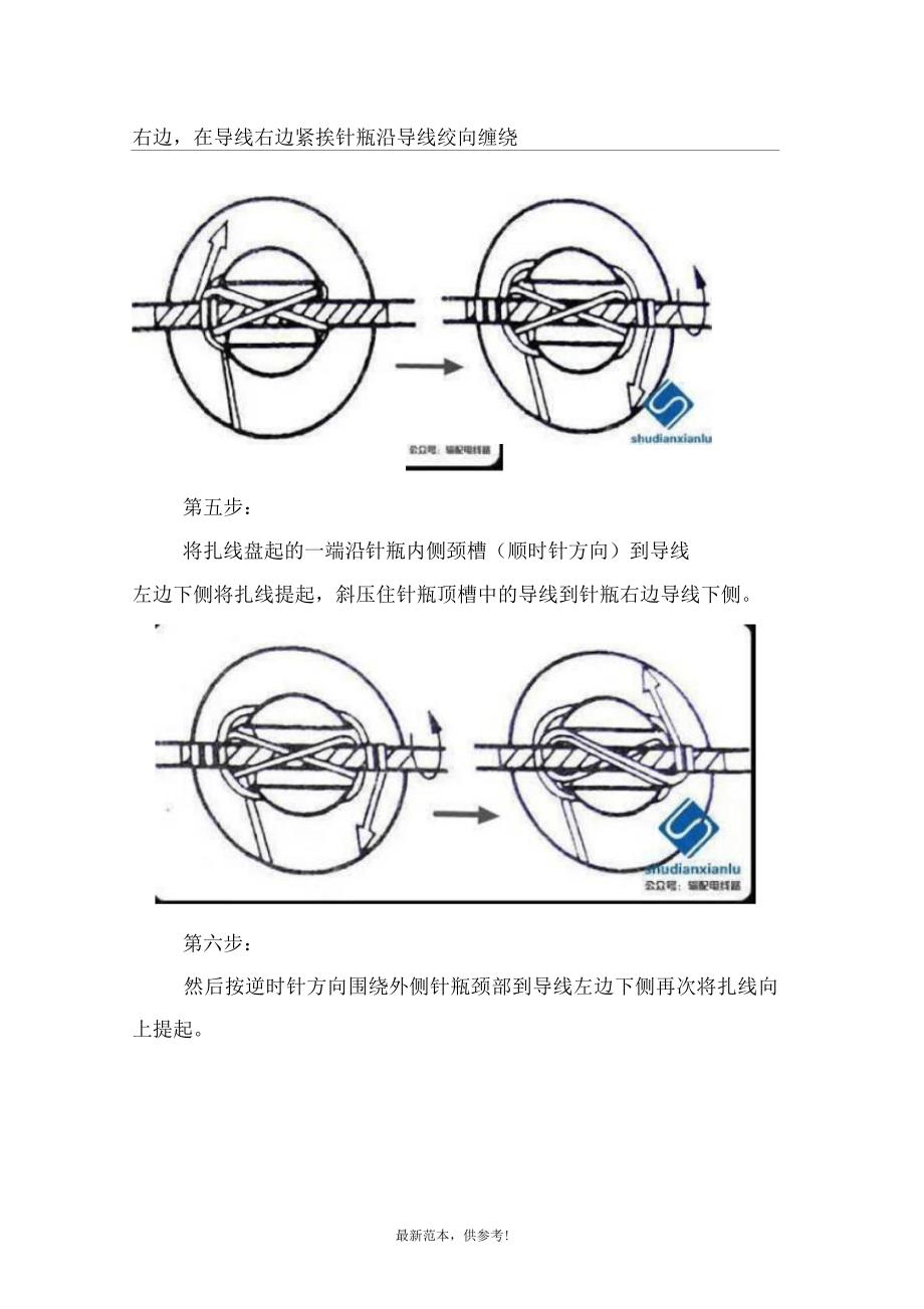 10kV针式瓷瓶的绑扎图文详解_第4页