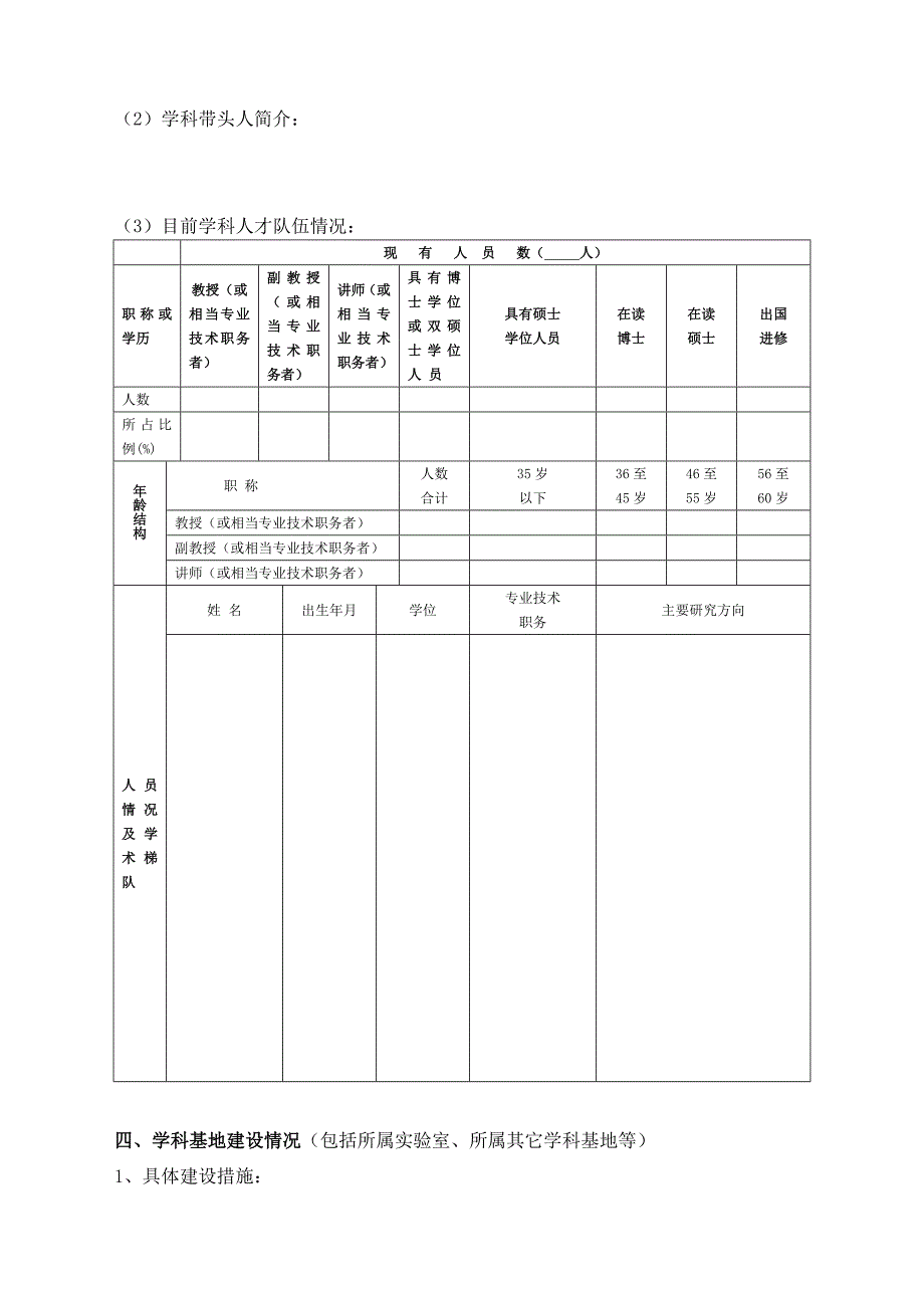 学位授权点学科建设情况自评报告范本_第3页