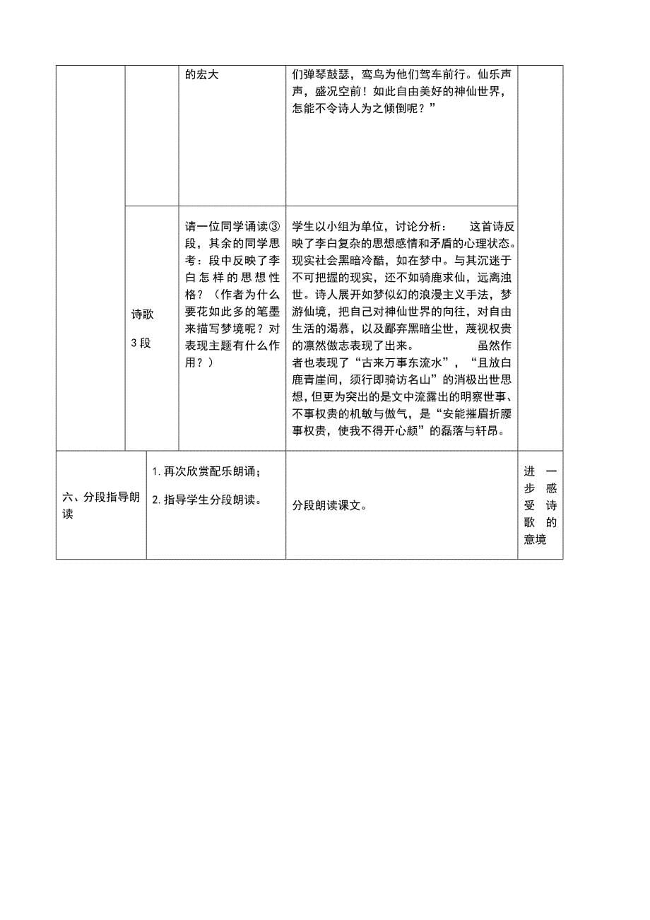 梦游天姥吟留别教学设计五常高级中学付慧_第5页