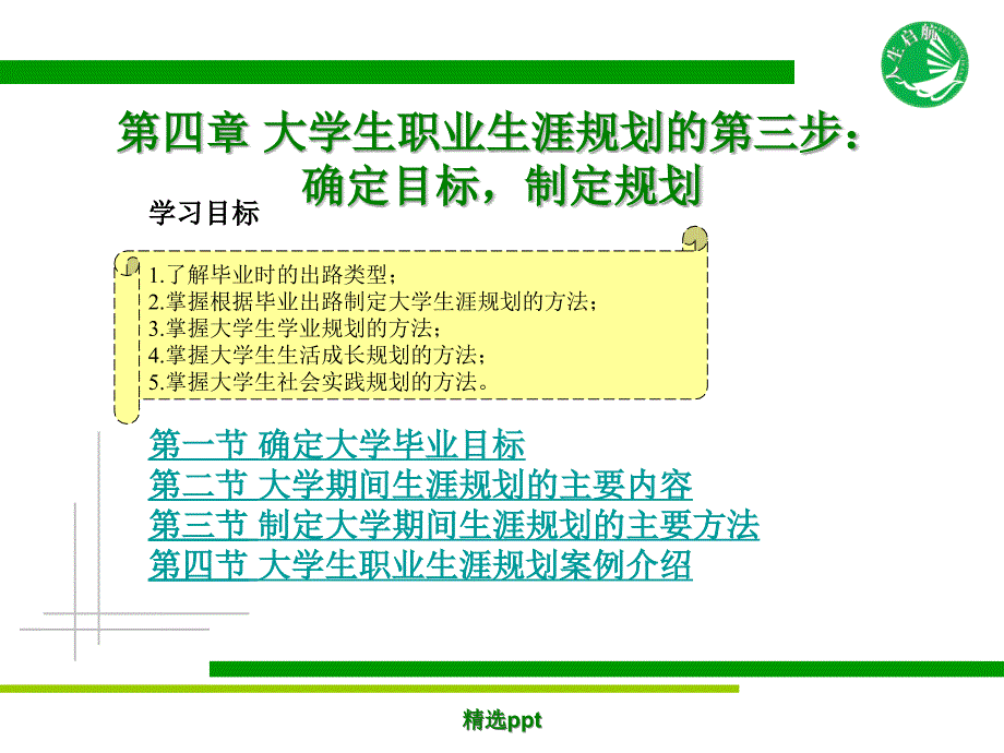 大学生职业生涯规划确定目标制定规划_第3页