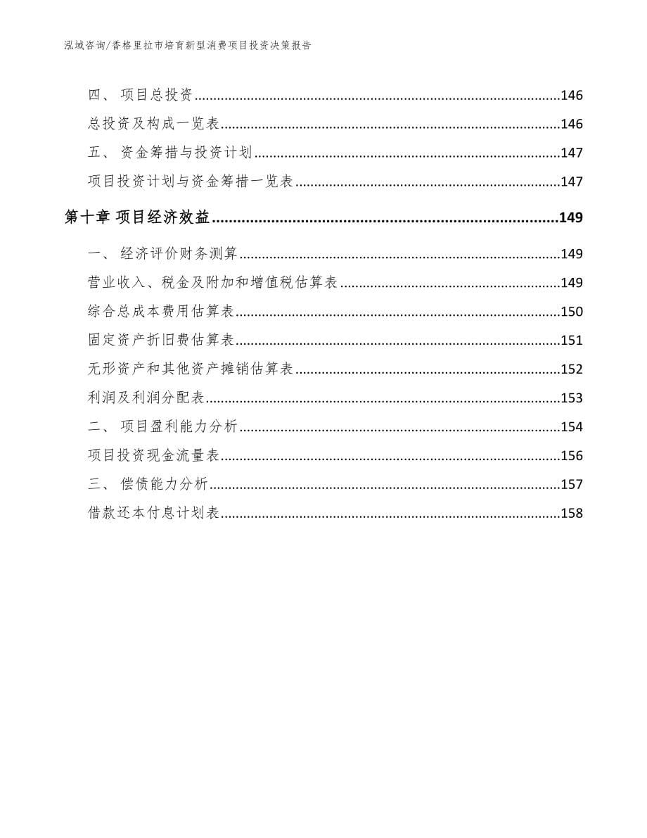 香格里拉市培育新型消费项目投资决策报告（范文参考）_第5页