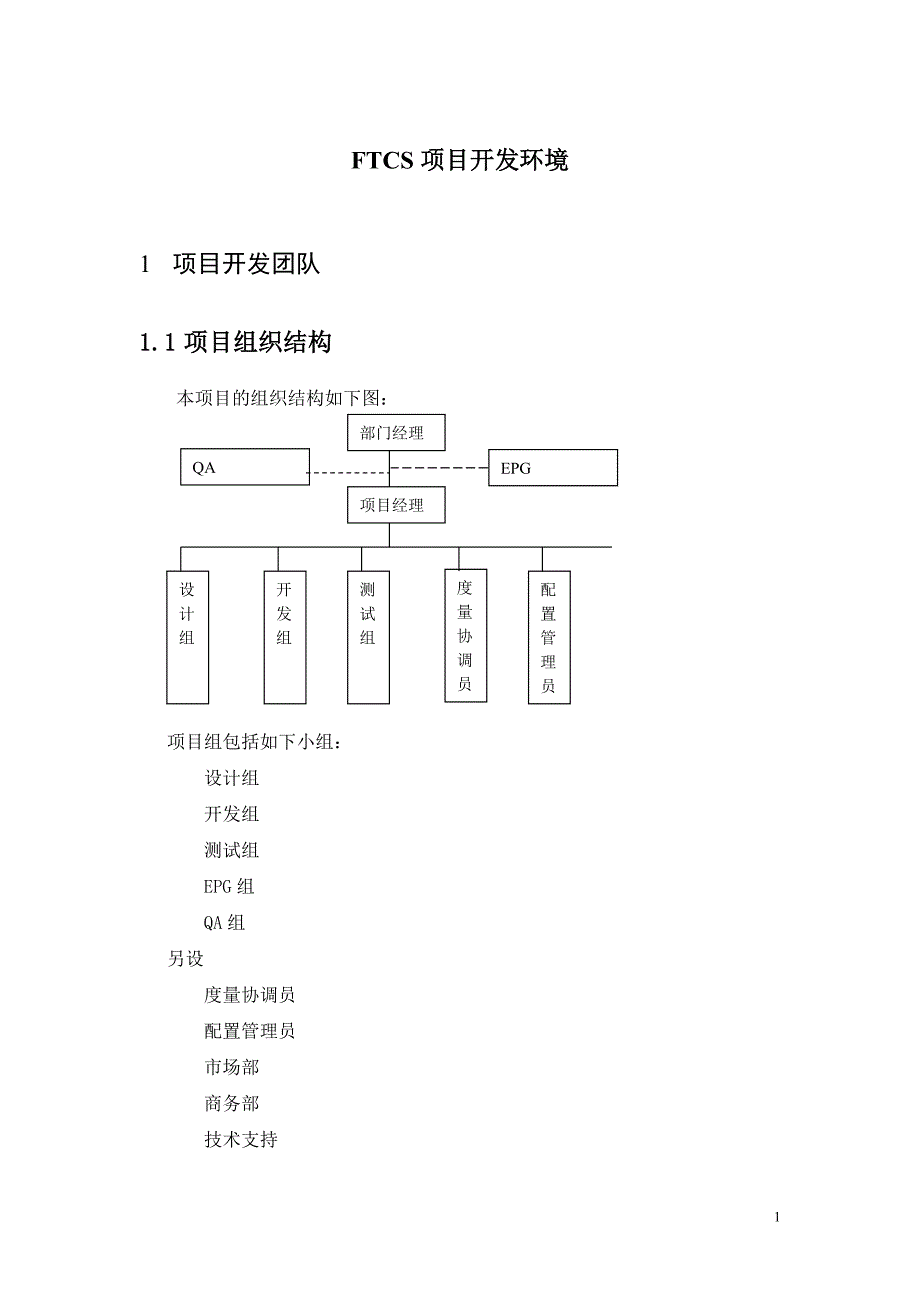 FTCS项目开发环境_第1页