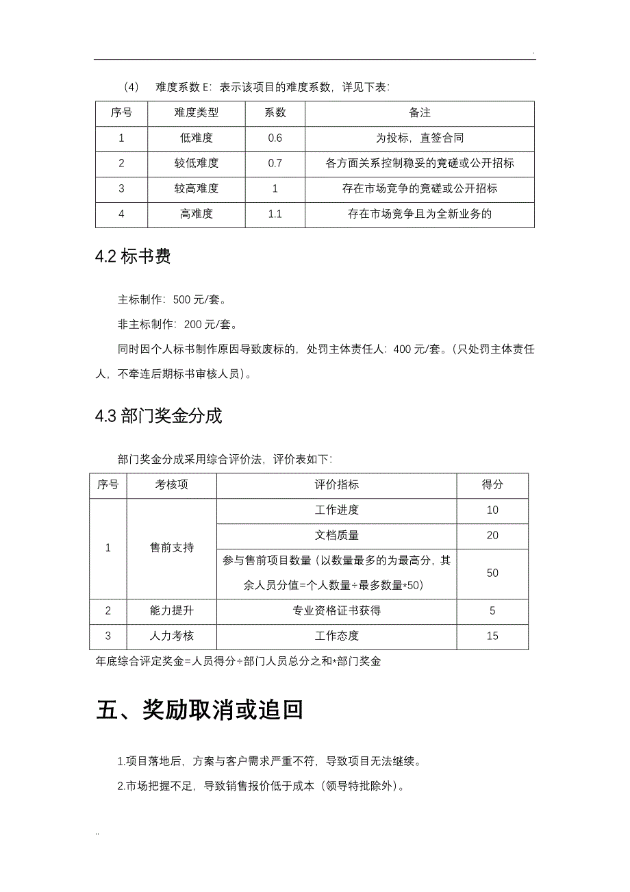 售前绩效考核制度_第4页