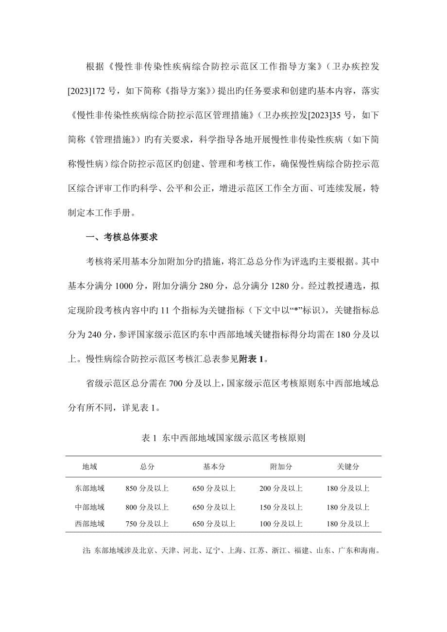 慢性非传染性疾病综合防控示范区考核评价工作手册.doc_第5页