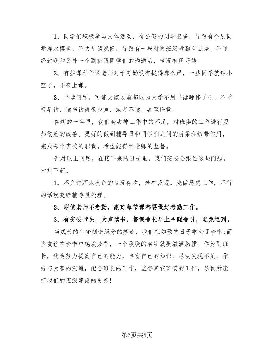 大学生副班长个人总结（3篇）.doc_第5页