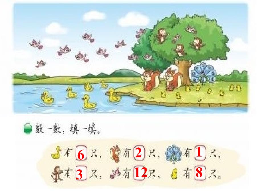 新北师大版小学数学二年级上册快乐的动物PPT_第3页