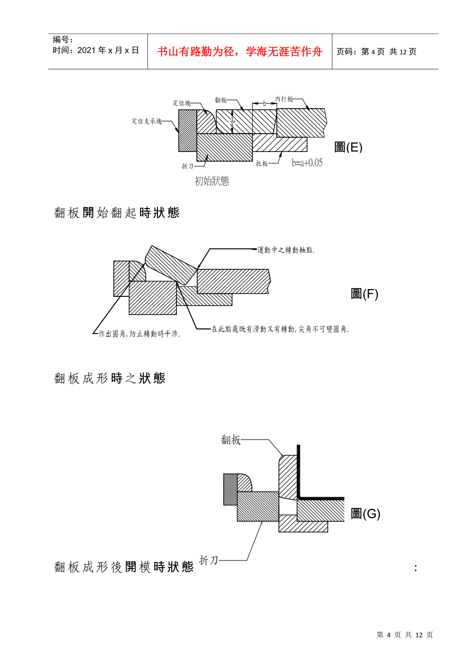 翻板结构在成形模中的运用_第4页