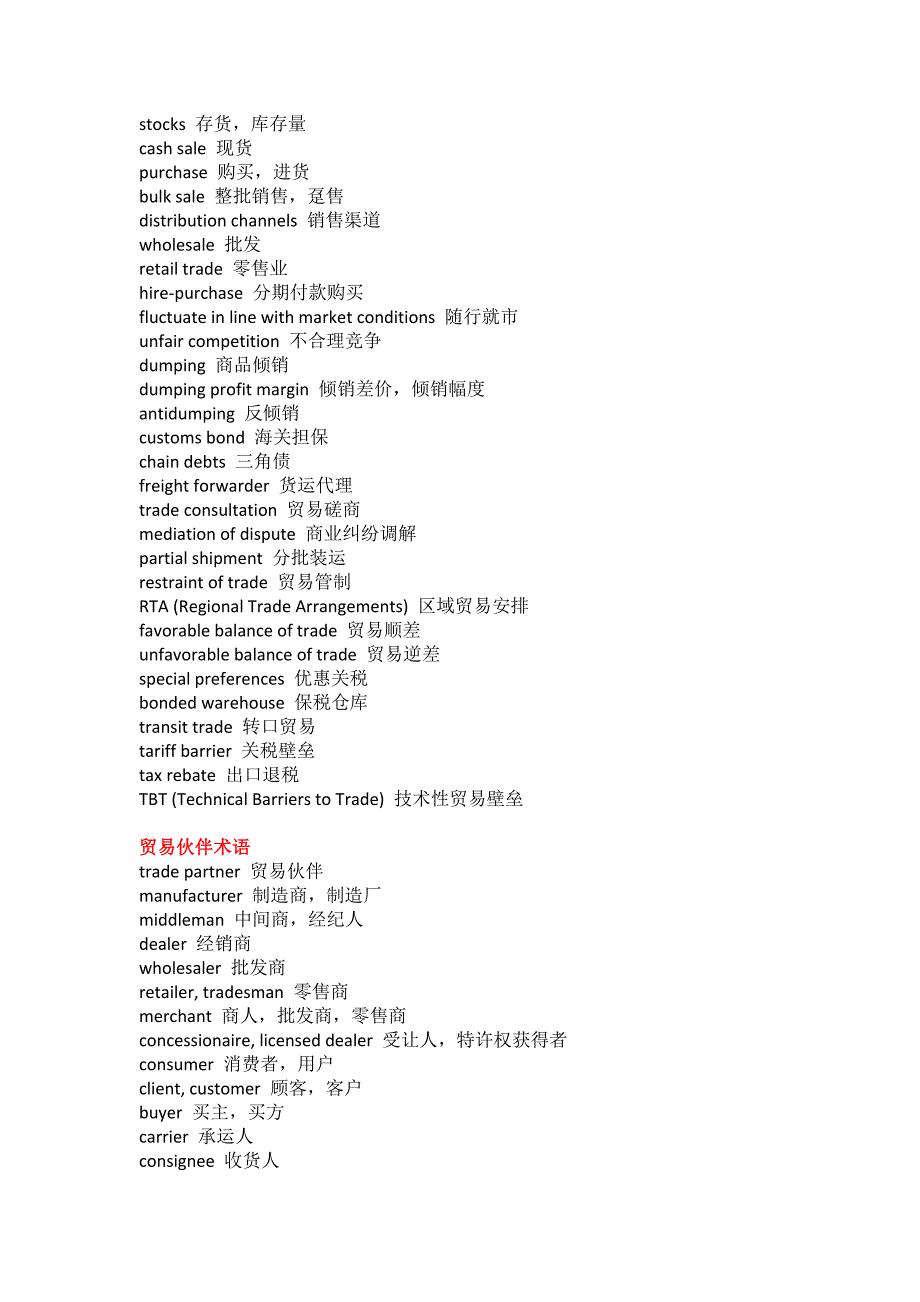 国贸词汇及常用.doc_第1页