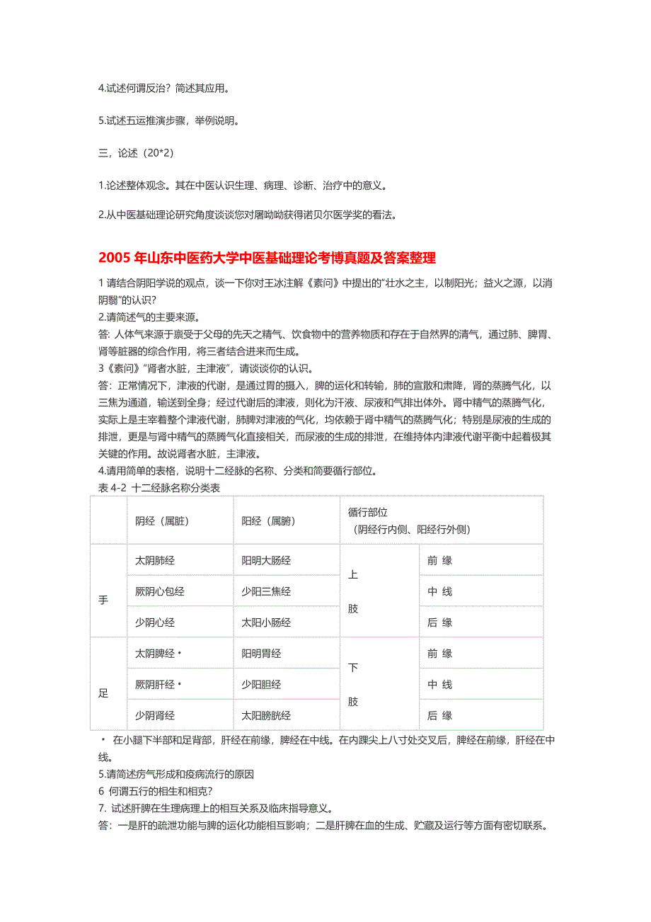 中医基础理论考博真题_第3页