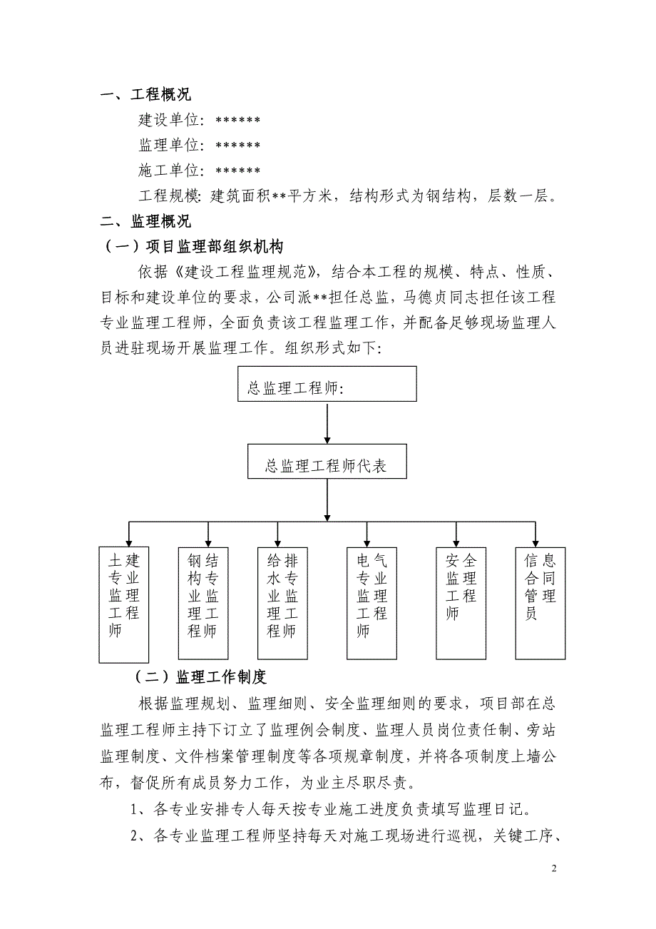 钢结构工程监理工作总结_第3页