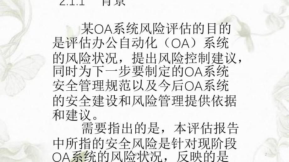 OA系统信息安全风险评估方案素材课件_第2页