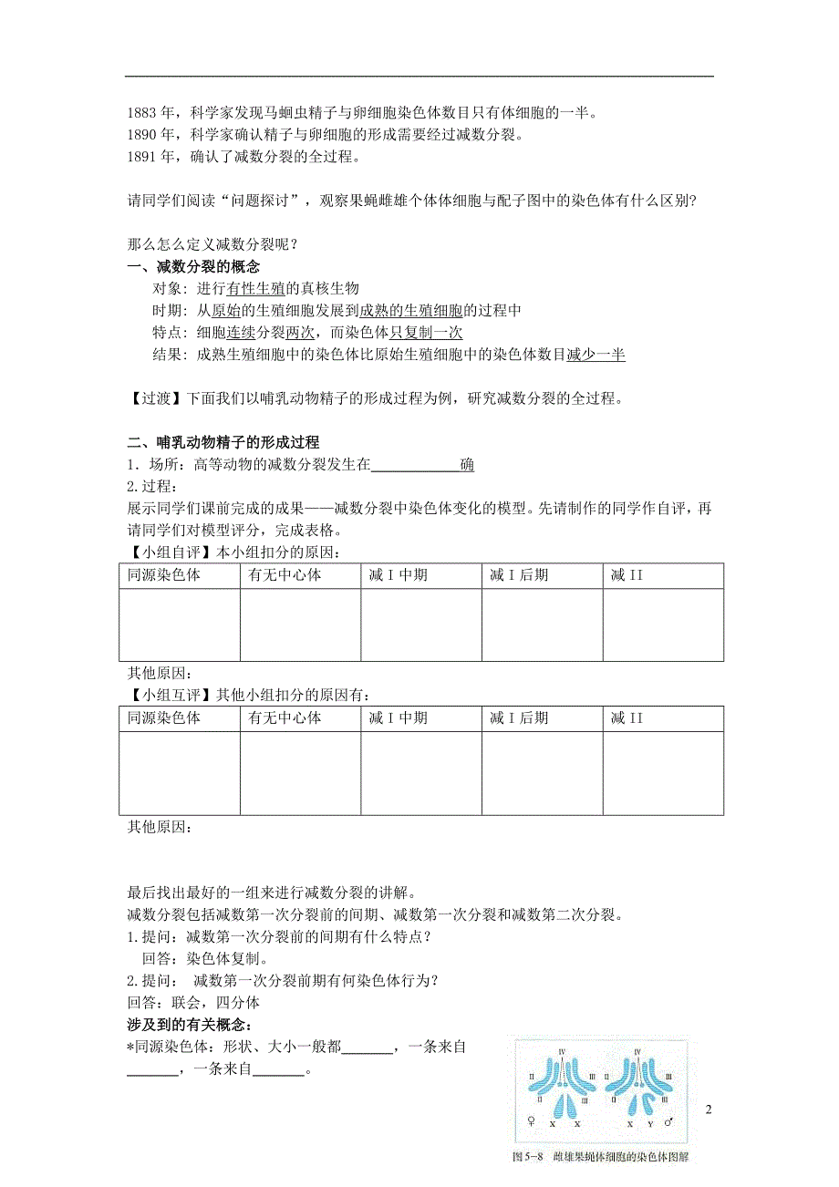 广东省广州市高中生物-同课异构系列减数分裂新人教版必修2_第2页