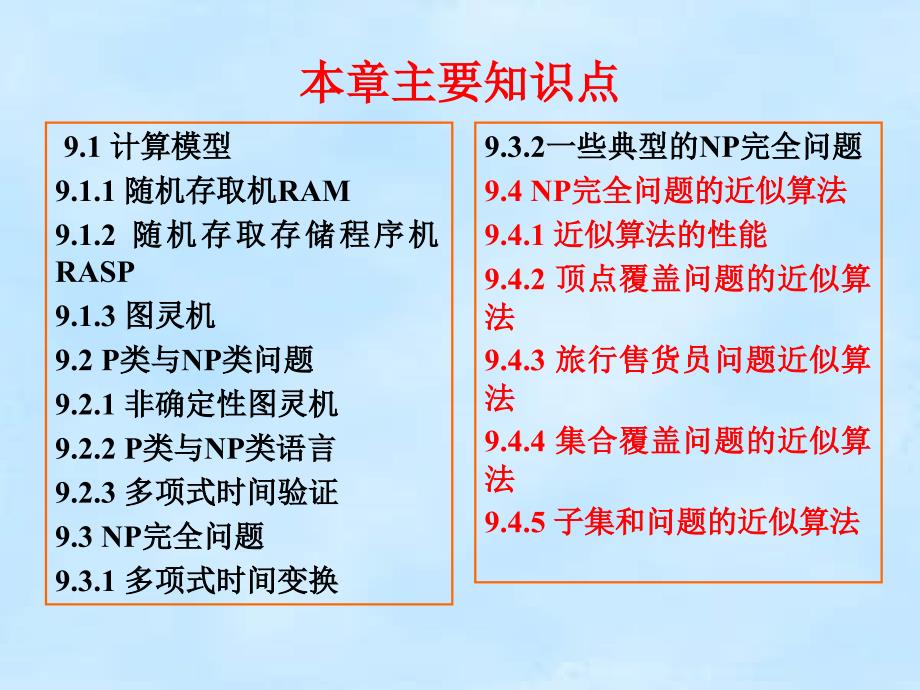 第九章NP完全性理论与近似计算_第2页