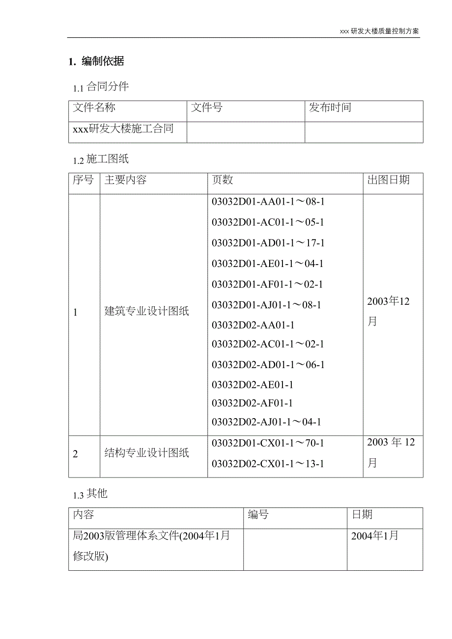 xxx高层建筑质量控制方案_第3页