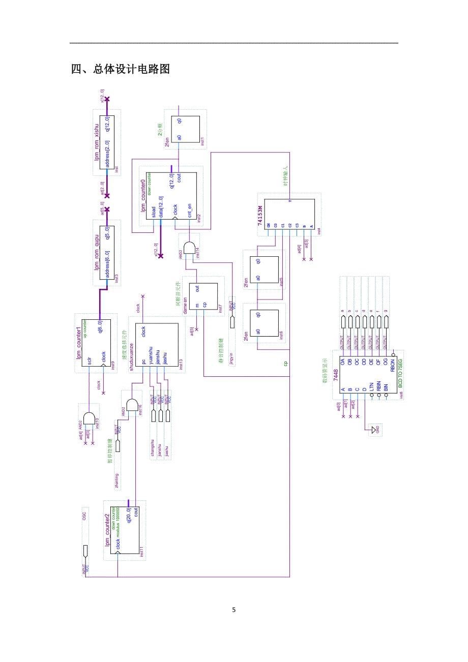 基于FPGA的音乐播放控制电路设计_第5页