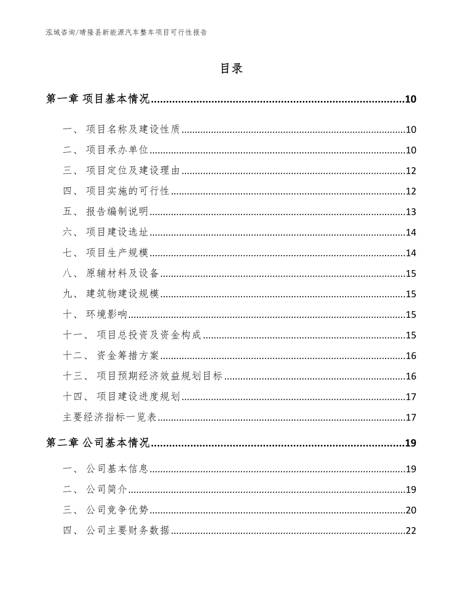 晴隆县新能源汽车整车项目可行性报告参考范文_第2页