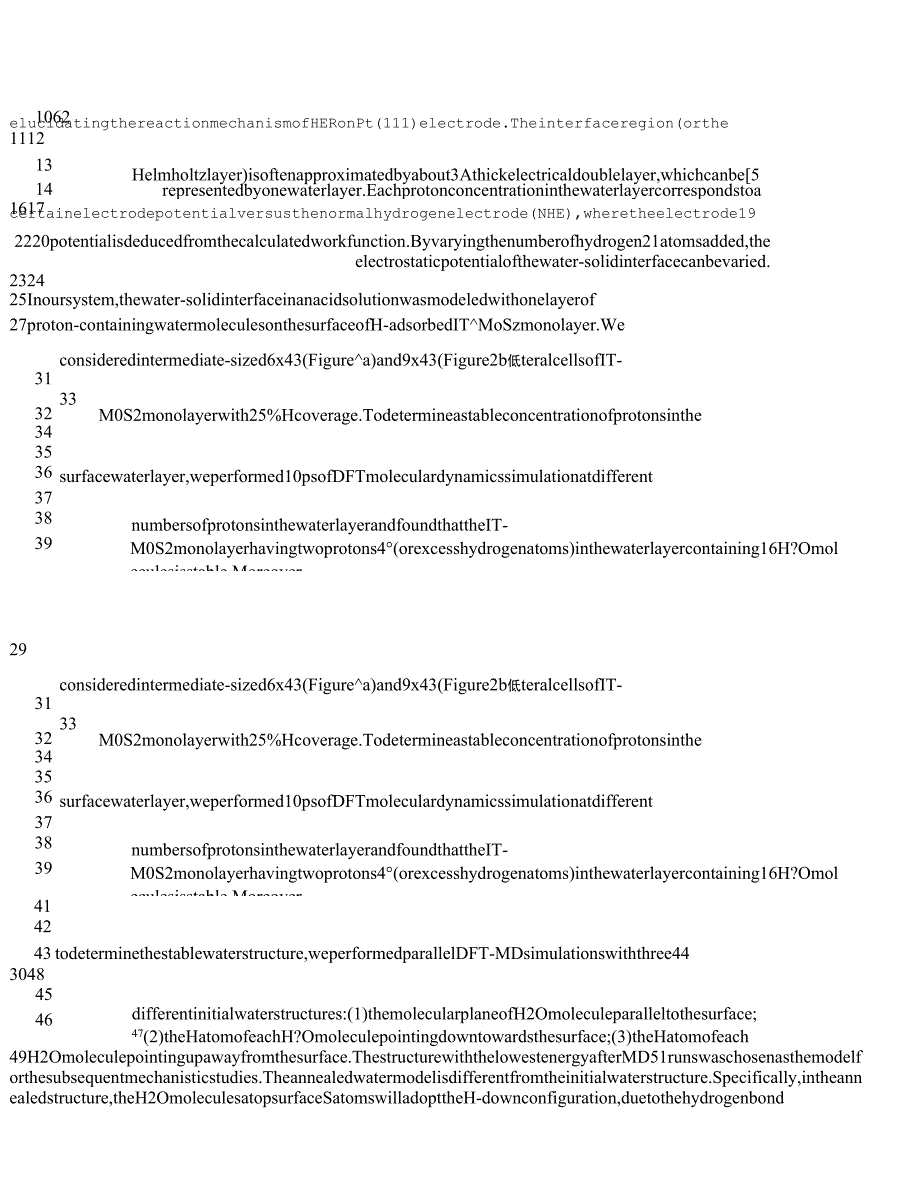 Mechanism of Hydrogen Evolution Reaction on 1T-MoS2 from First Principles.docx_第4页