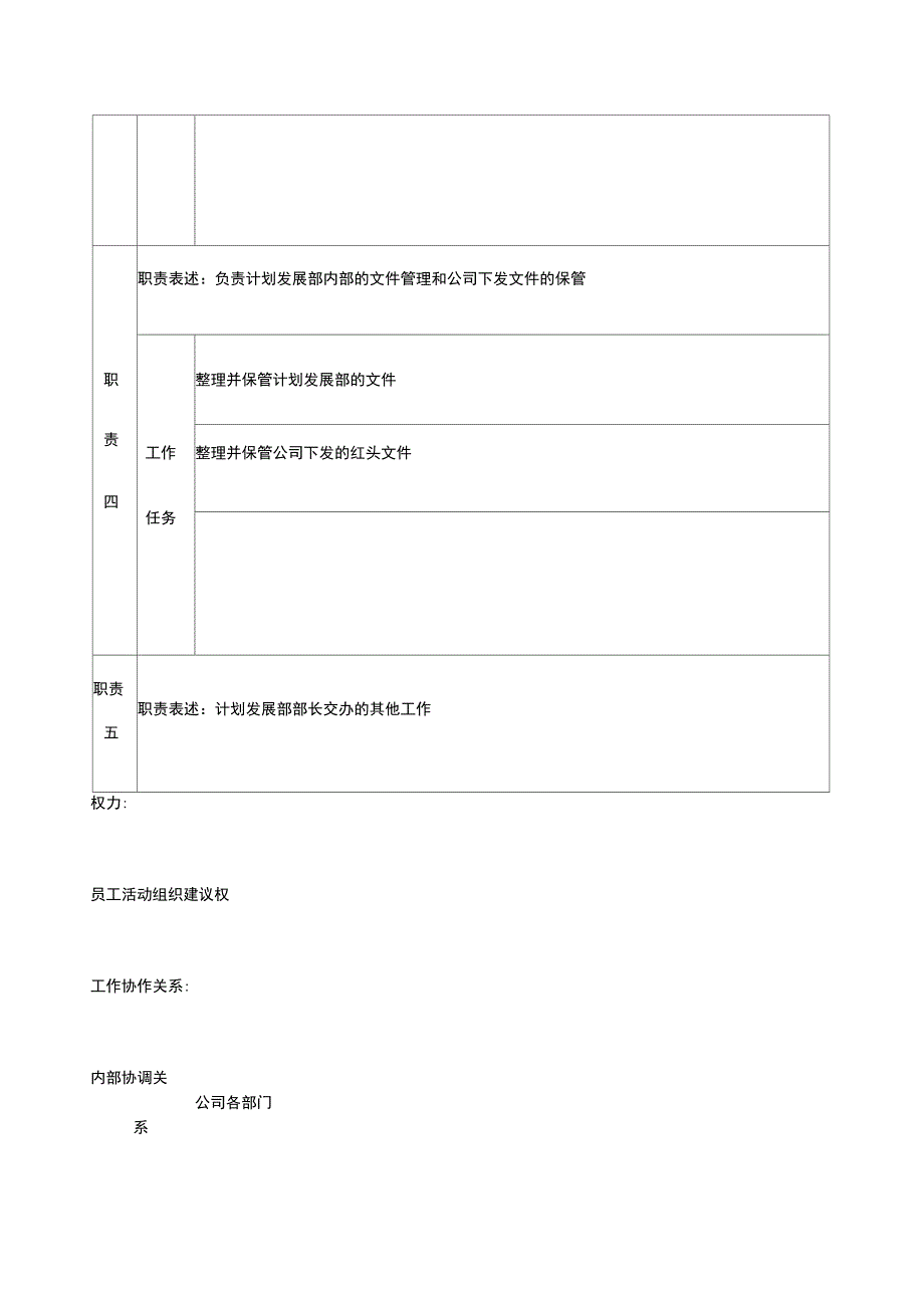 宝地建设计划管理部文化与制度管理职务说明书_第3页