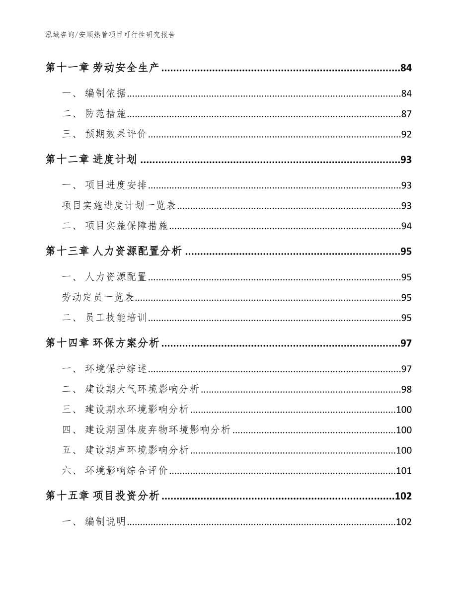 安顺热管项目可行性研究报告【参考模板】_第5页