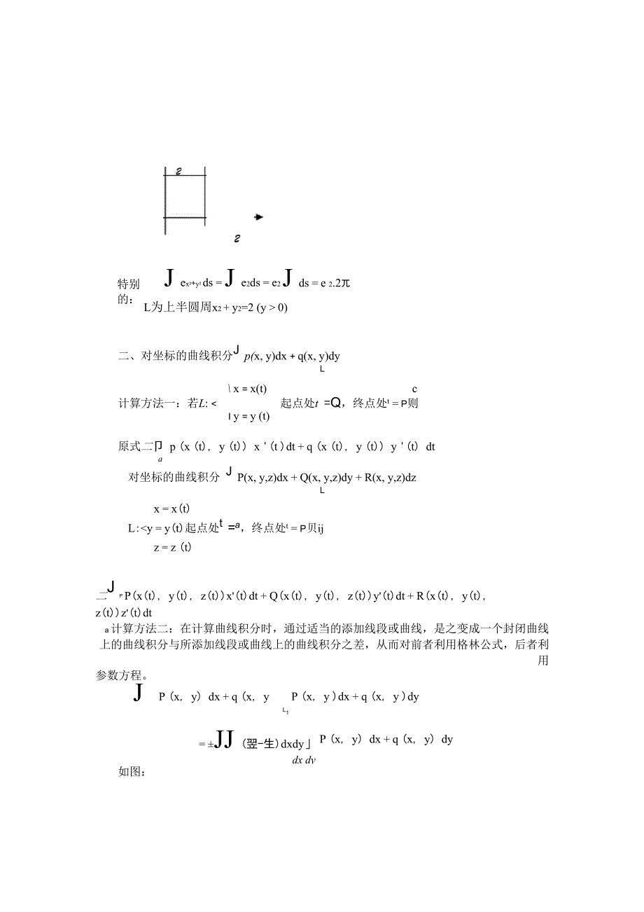 曲线积分与曲面积分总结_第2页