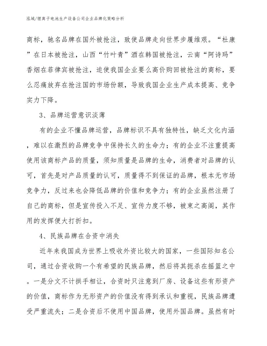 锂离子电池生产设备公司企业品牌化策略分析（范文）_第3页