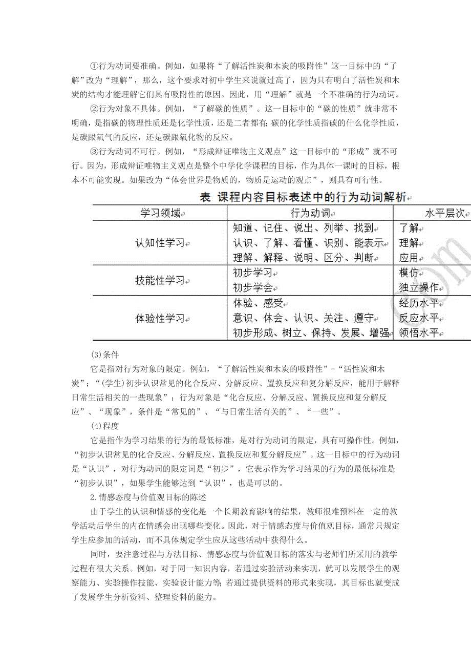 教师资格考试试讲策略化学教学目标的确定_第2页