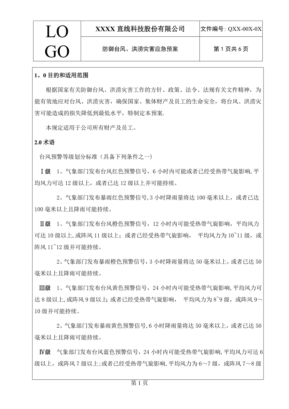 防御台风、洪涝灾害应急预案_第2页