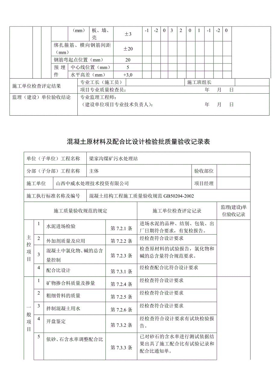 混凝土施工检验批质量验收表.doc_第4页