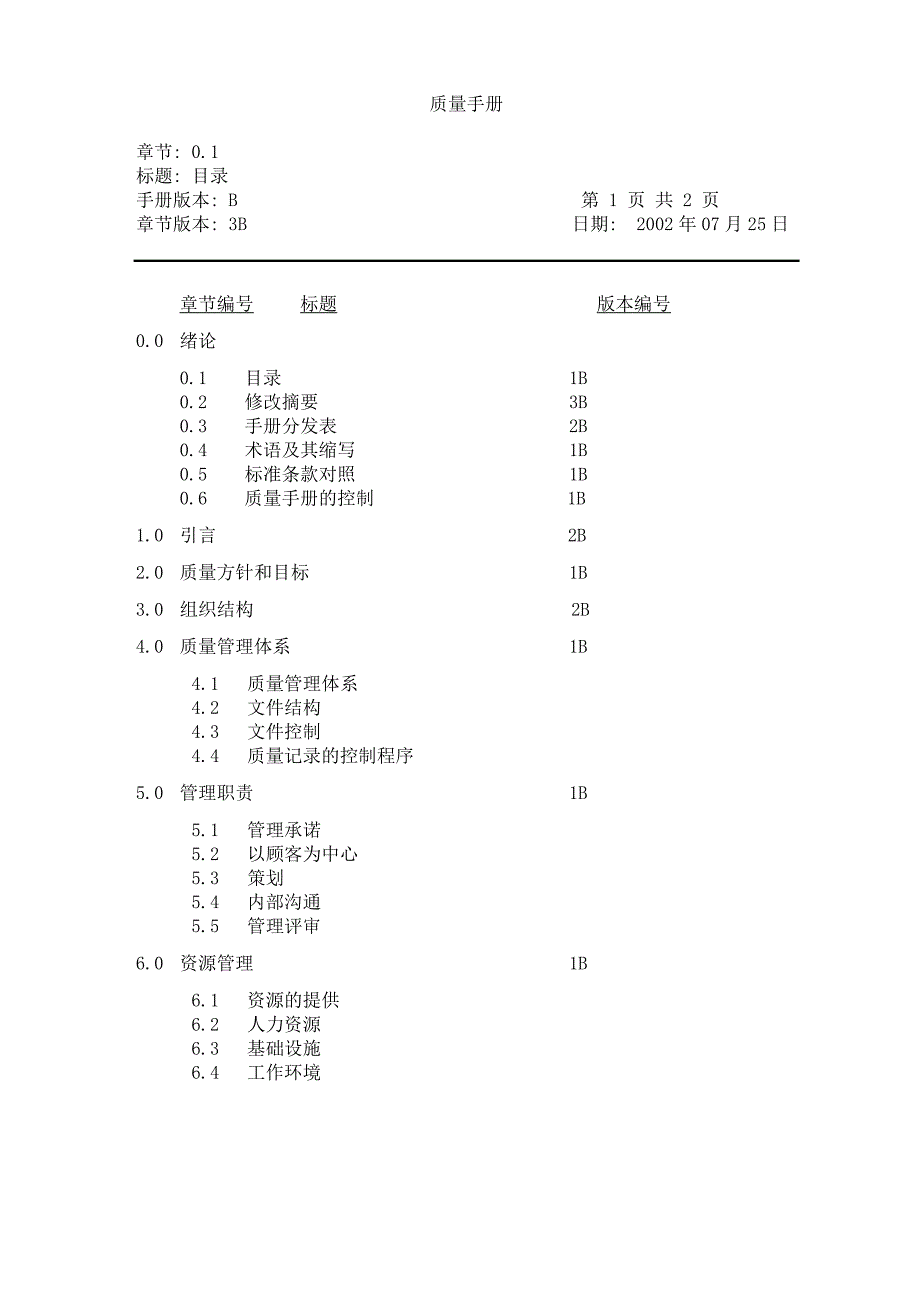 广州日立电梯有限公司质量手册_第4页